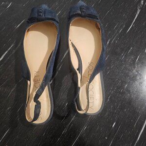 Nine West Navy Blue Suede Shoes 9.5